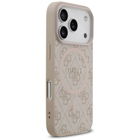 Etui Guess 4G Ring Classic Logo Mag Safe do i Phone 17 Pro różowy