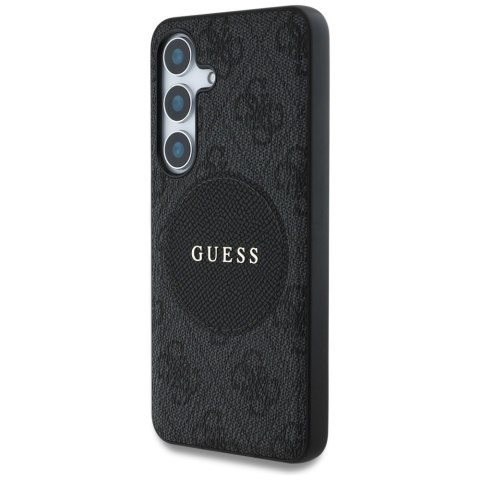 Etui Guess 4G Round Patch Classic Logo Mag Safe do Samsung Galaxy S25+ czarny