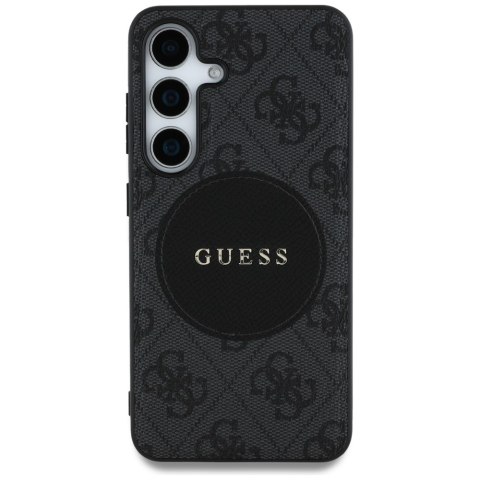 Etui Guess 4G Round Patch Classic Logo Mag Safe do Samsung Galaxy S25+ czarny