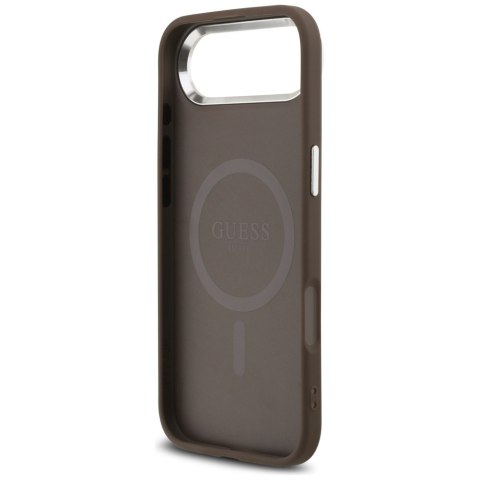 Etui Guess 4G Triangle Logo Mag Safe do i Phone Air brązowy srebrny