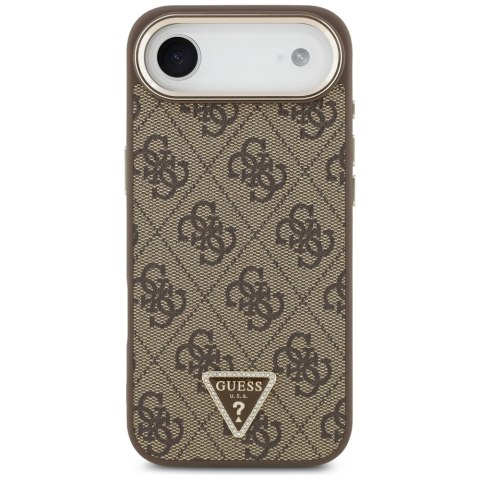 Etui Guess 4G Triangle Logo Mag Safe do i Phone Air brązowy złoty