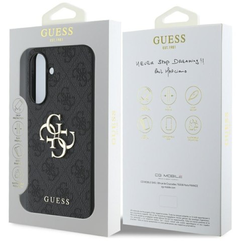 Etui Guess Big 4G Logo Classic Logo do Samsung Galaxy A36 czarny