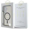 Etui Guess Glitter Circle Classic Logo Mag Safe do Samsung Galaxy S25 czarny