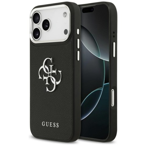 Etui Guess Grained Big 4G Classic Logo do i Phone 17 Pro Max czarny