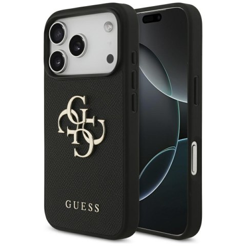 Etui Guess Grained Big 4G & Classic Logodo i Phone 17 Pro czarny