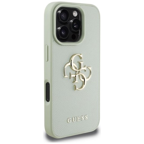 Etui Guess Grained Big 4G Logo Small Classic Logo do i Phone 16 Pro Max zielony