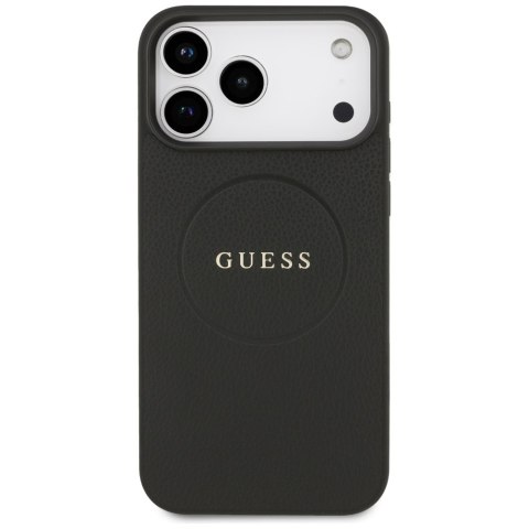 Etui Guess Grained Ring Mag Safe do i Phone 17 Pro Max czarny