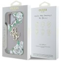Etui Guess Grained Roses Big 4G logo do i Phone 16 fioletowy