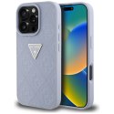 Etui Guess Hot Stamp 4G Pattern Triangle Metal Logo do i Phone 16 Pro fioletowy