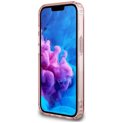 Etui Guess IML Glitter Circle Mag Safe do i Phone 16e różowy
