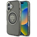 Etui Guess IML Metal Mountain Logo Mag Safe do i Phone 16 czarny