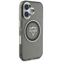 Etui Guess IML Metal Mountain Logo Mag Safe do i Phone 16 czarny