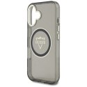 Etui Guess IML Metal Mountain Logo Mag Safe do i Phone 16 czarny