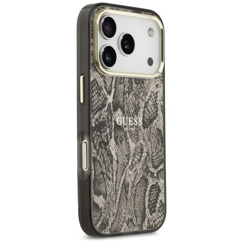 Etui Guess Python Pattern Mag Safe do i Phone 17 Pro brązowy