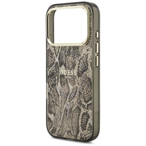 Etui Guess Python Pattern Mag Safe do i Phone 17 Pro brązowy