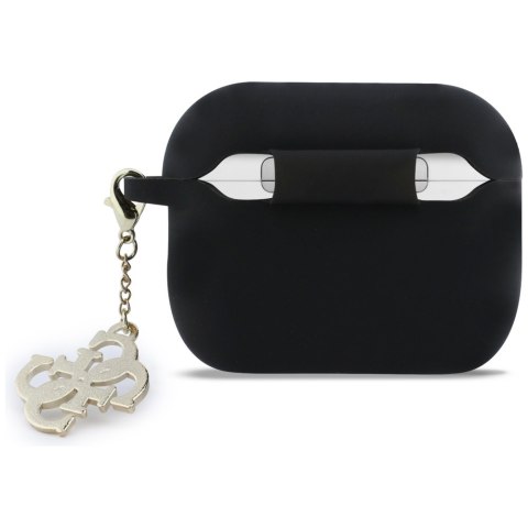 Etui Guess Silicone 4G Charm do Air Pods Pro 3 czarny