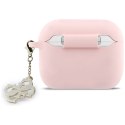 Etui Guess Silicone 4G Charm do Air Pods Pro 3 różowy