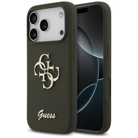 Etui Guess Silicone Big 4G Script do i Phone 17 Pro khaki