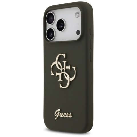 Etui Guess Silicone Big 4G Script do i Phone 17 Pro khaki