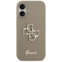 Etui Guess Silicone Big 4G Script do i Phone 17 brązowy