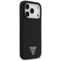 Etui Guess Silicone Triangle Logo Mag Safe do i Phone 17 Pro czarny