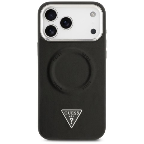 Etui Guess Triangle Logo Mag Safe do i Phone 17 Pro Max czarny