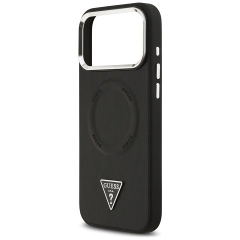 Etui Guess Triangle Logo Mag Safe do i Phone 17 Pro Max czarny
