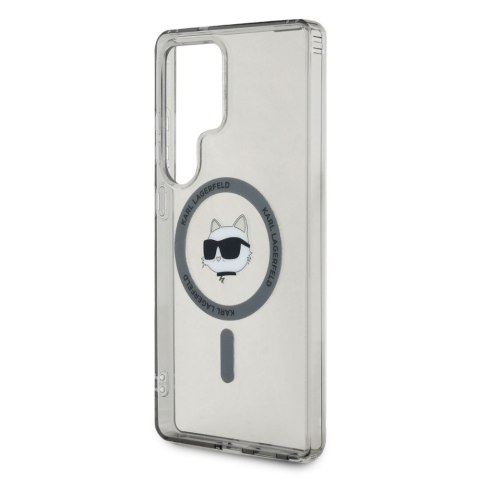 Etui Karl Lagerfeld Button Choupette Head Printed Logo Mag Safe do Samsung Galaxy S25 Ultra czarny