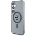 Etui Karl Lagerfeld Button Choupette Head Printed Logo Mag Safe do Samsung Galaxy S25 czarny