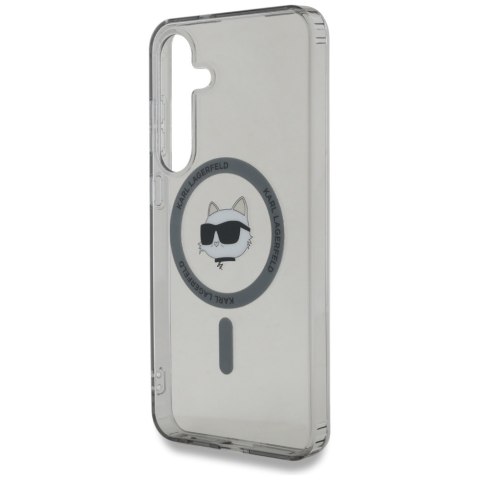 Etui Karl Lagerfeld Button Choupette Head Printed Logo Mag Safe do Samsung Galaxy S25 czarny