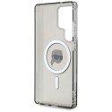 Etui Karl Lagerfeld Button Karl Head Printed Logo Mag Safe do Samsung Galaxy S25 Ultra czarny
