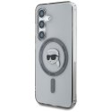 Etui Karl Lagerfeld Button Karl Head Printed Logo Mag Safe do Samsung Galaxy S25 czarny