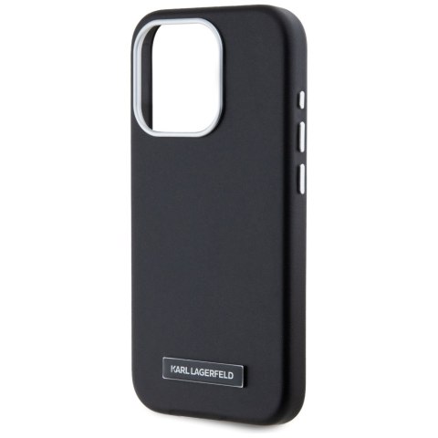 Etui Karl Lagerfeld FW Metal Plate Mag Safe do i Phone 15 Pro Max czarny