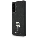 Etui Karl Lagerfeld Fixed Glitter Ikonik Logo Metal Pin do Samsung Galaxy A36 czarny