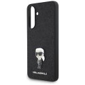 Etui Karl Lagerfeld Fixed Glitter Ikonik Logo Metal Pin do Samsung Galaxy A36 czarny