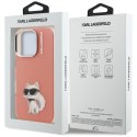 Etui Karl Lagerfeld IML Aquarelle Choupette & Logo do i Phone 16 Pro Max różowy