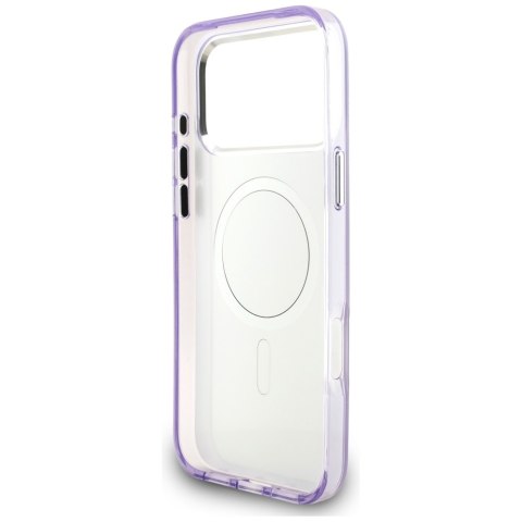 Etui Karl Lagerfeld IML Aquarelle Karl & Choupette & Logo Mag Safe do i Phone 17 Pro Max fioletowy