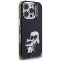 Etui Karl Lagerfeld IML Aquarelle Karl & Choupette & Logo do i Phone 16 Pro Max czarny