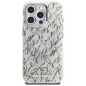 Etui Karl Lagerfeld IML Karl Script Pattern Mag Safe do i Phone 16 Pro biały