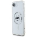 Etui Karl Lagerfeld IML Metal Choupette Head Mag Safe do i Phone 16e biały