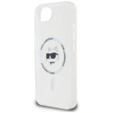 Etui Karl Lagerfeld IML Metal Choupette Head Mag Safe do i Phone 16e biały