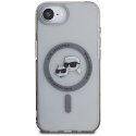 Etui Karl Lagerfeld IML Metal Karl & Choupette Heads Mag Safe do i Phone 16e czarny