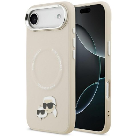 Etui Karl Lagerfeld Karl & Choupette Pins Mag Safe do i Phone Air beżowy