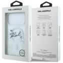 Etui Karl Lagerfeld Liquid Glitter Karl Script Logo Mag Safe do i Phone 17 Pro Max przezroczysty