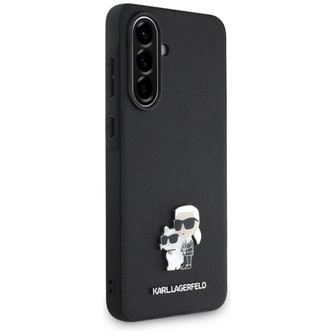 Etui Karl Lagerfeld Saffiano w/ K&C Metal Logo do Samsung Galaxy A36 czarny