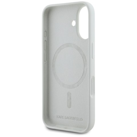 Etui Karl Lagerfeld Silicone Double Heads And Circle Mag Safe do i Phone 16 beżowy