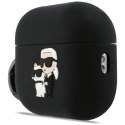 Etui Karl Lagerfeld Silicone Karl&Chaupette Head 3D do Air Pods Pro 3 czarny