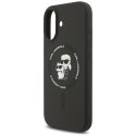 Etui Karl Lagerfeld Silicone Karl&Choupette Ring Mag Safe do i Phone 17 czarny