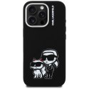 Etui Karl Lagerfeld Silicone Karl&Choupette Sketch Mag Safe do i Phone 16 Pro czarny