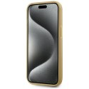 Etui Karl Lagerfeld Wrinkled Metal Signature do i Phone 15 złoty
